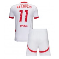 RB Leipzig Lois Openda #11 Heimtrikotsatz Kinder 2024-25 Kurzarm (+ Kurze Hosen)